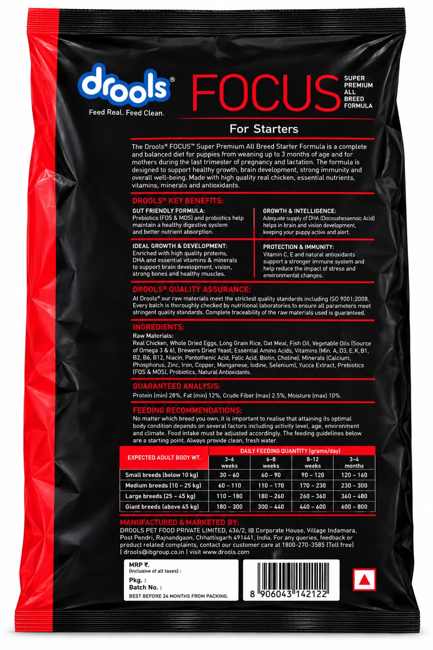 DROOLS FOCUS STARTER FOR ALL BREED