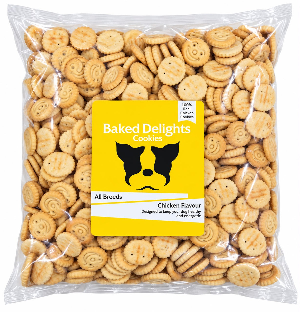 BAKED DELIGHT BONE & SMILY CHICKEN FLAVOUR COOKIES 800GM
