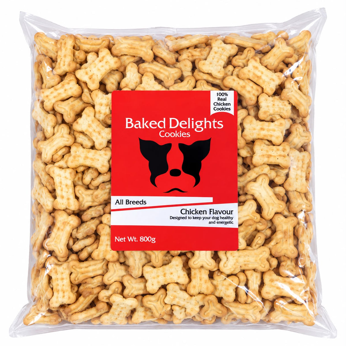 BAKED DELIGHT BONE & SMILY CHICKEN FLAVOUR COOKIES 800GM