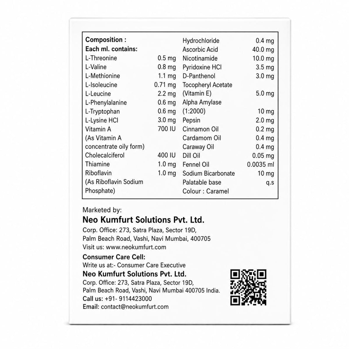 Neo Kumfurt VACAID 30ML