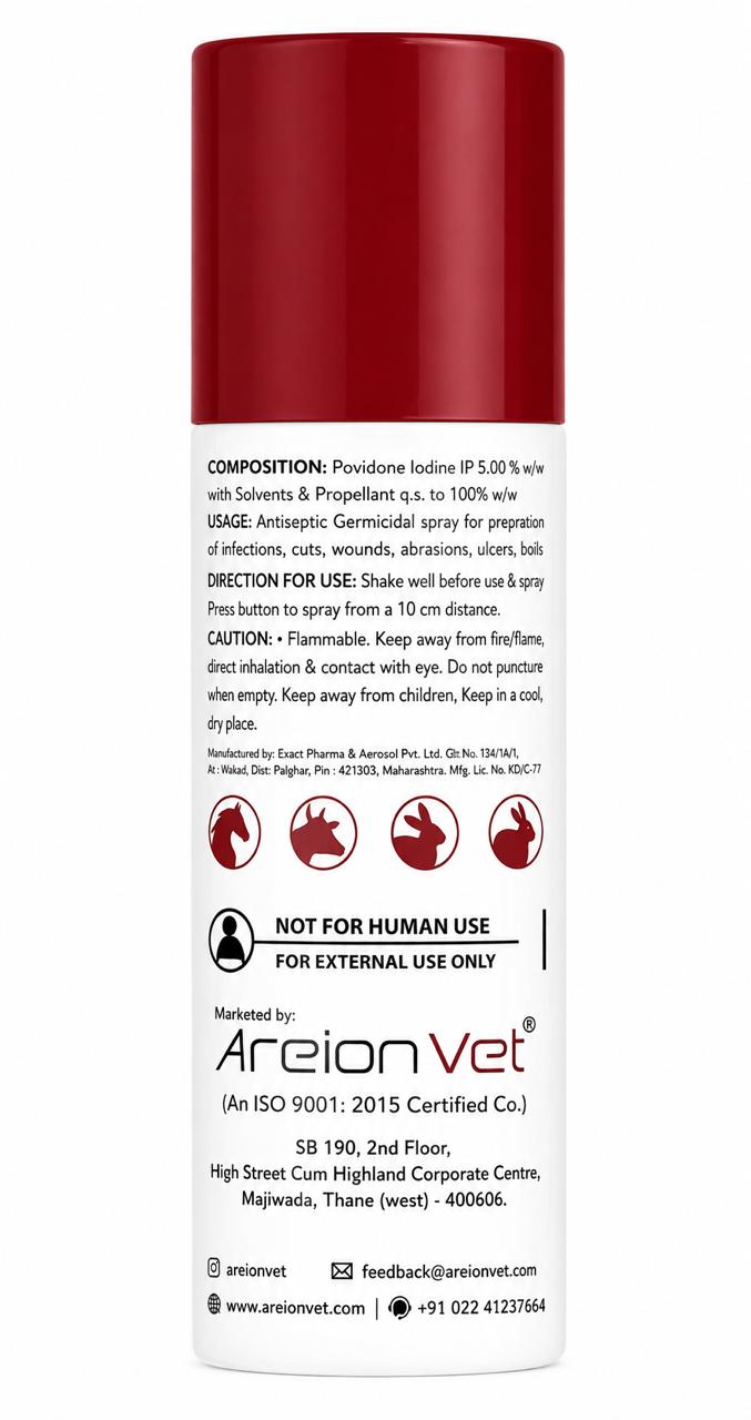 RIOVET Antiseptic Germicidal SPRAY 100ML