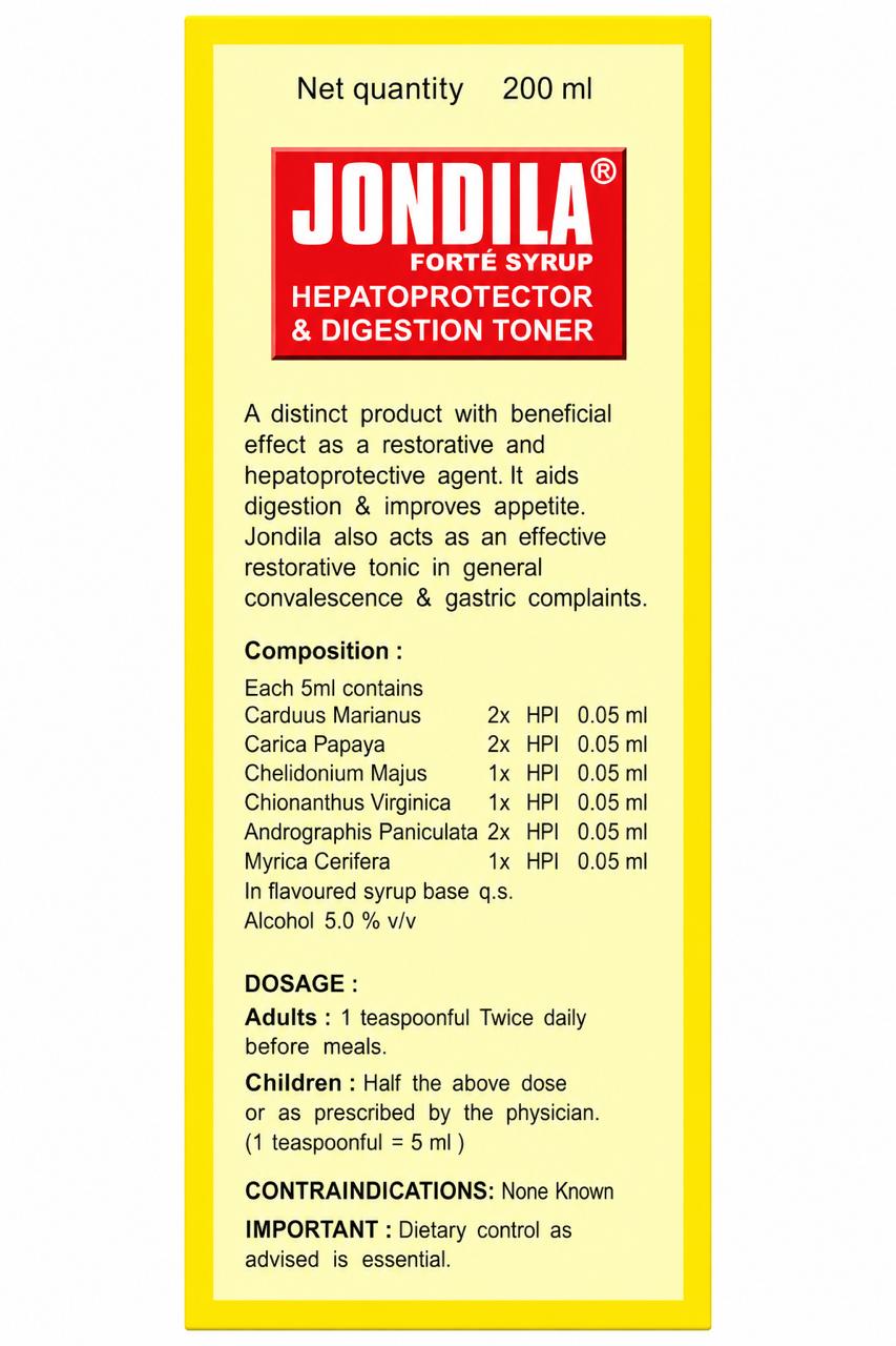JONDILA Homoeopathic SYRUP 200ML