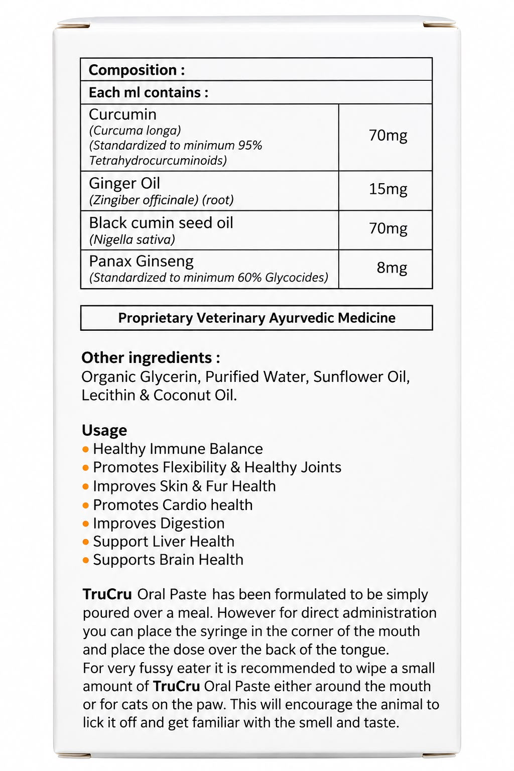 TRUCRU ORAL PASTE