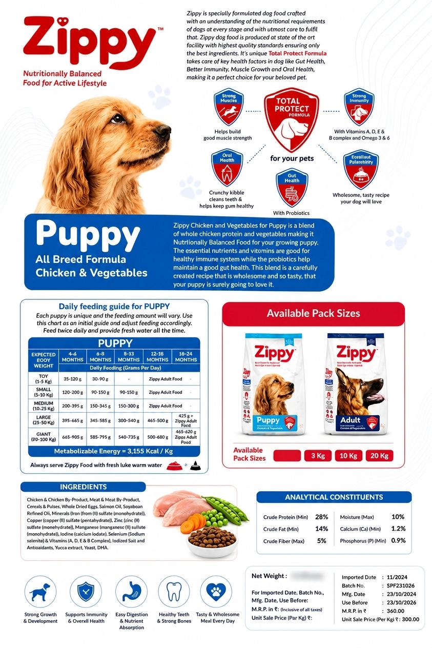 ZIPPY CHICKEN & VEGETABLE PUPPY