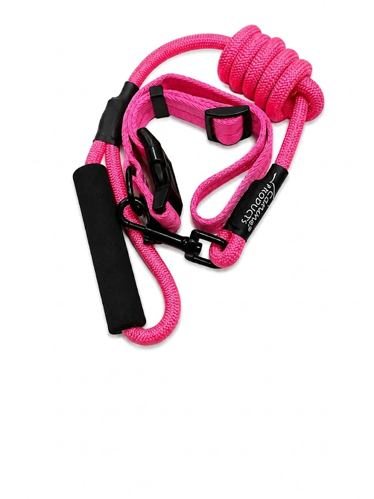 CANINE ROPE LEASE & COLLAR SET DOG